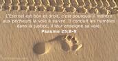 Psaume 25 8 9 Verset De La Bible BDS DailyVerses Net