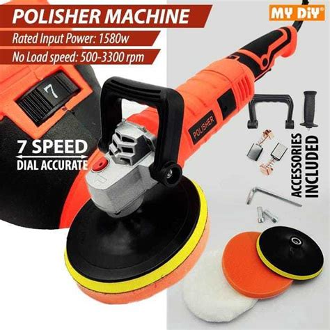 MYDIYHOMEDEPOT - CAR POLISH MACHINE 1580W M14 7 SPEED POLISH MACHINE / MESIN POLISH KERETA / CAR ...