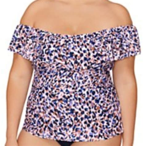 Island Escape Swim Plus Size La Flor Abstractprint Underwire