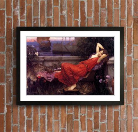 John William Waterhouse Ariadne Framed Art Poster Painting Print