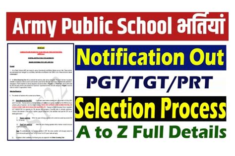 Awes Army Public School Recruitment For Tgt Pgt Prt Teacher