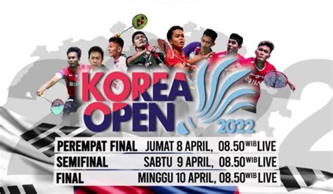 Mulai Besok Turnamen Bulu Tangkis Dunia Korea Open Resmi Digelar