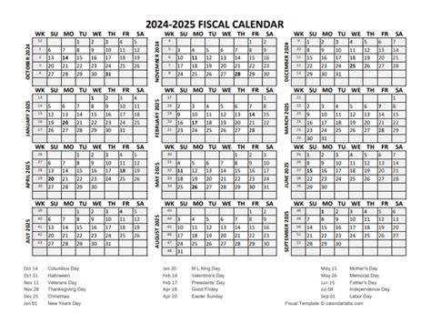 Free Printable Fiscal Year 2025 Calendar Sicheii Rain