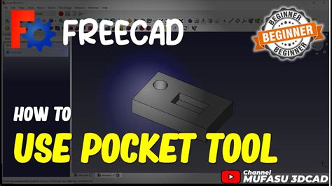 FreeCAD How To Use Pocket Tool YouTube