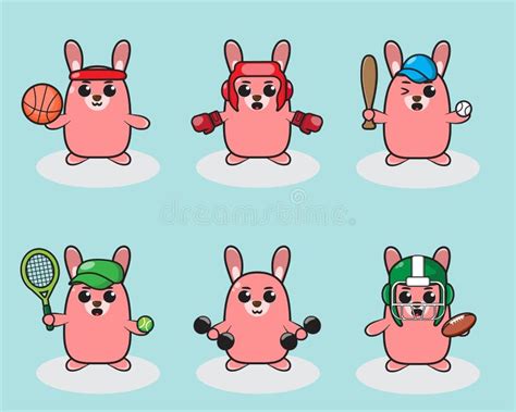 Cartoon Rabbit Tennis Stock Illustrations 142 Cartoon Rabbit Tennis