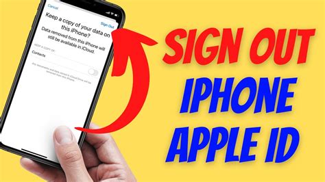 How To Sign Out Apple Id On Iphone Youtube