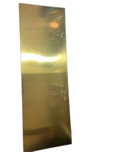 Golden Polished Brass Sheet Rectangular 2 5mm At Rs 700 Kg In Mumbai