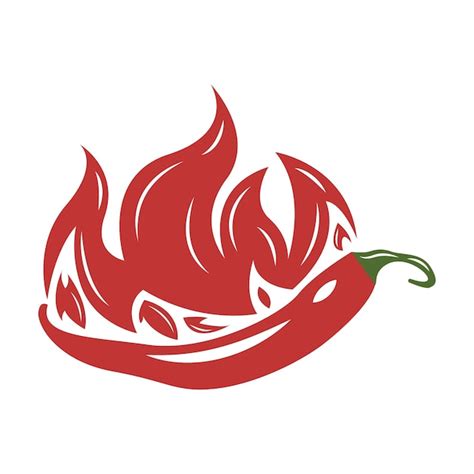 Premium Vector Chili With Fire Logo Design Vector Hot Burning Fire