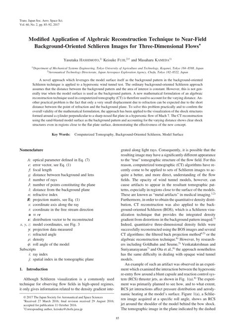 PDF Modified Application Of Algebraic Reconstruction Technique To