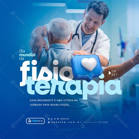 Dia Mundial Da Fisioterapia De Setembro Social Media Psd Edit Vel