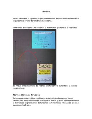 Derivadas Pdf