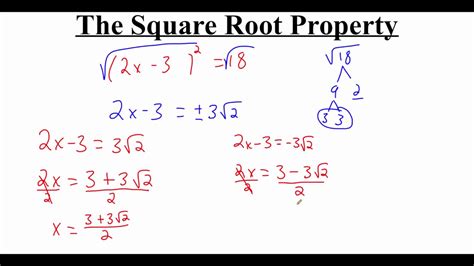 Solve A Quadratic Equation Using Square Roots