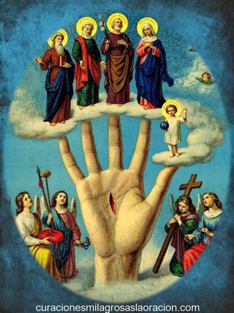 Oración a la Mano Poderosa pidiéndole Salud Dinero y Amor Image