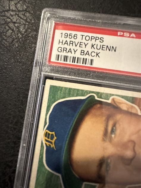 Harvey Kuenn Topps Gray Back Psa Nm Mt Ebay