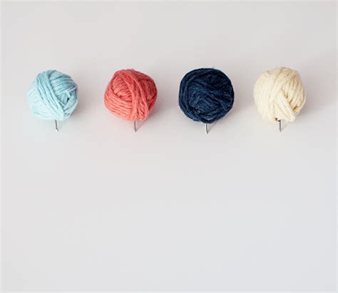 How To Mini Yarn Ball Push Pins Make