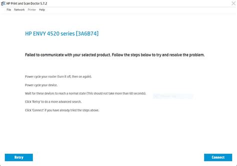 Solved Cannot Properly Install Hp Envy 4520 Over Wifi Hp Support