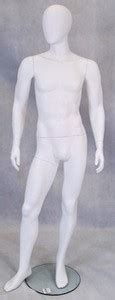 Matte White Egghead Male Mannequin