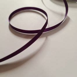 Ruban satin 6 mm violet foncé