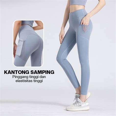 Jual RAGA Legging Celana Yoga Legging Highwaist Training Wanita Celana