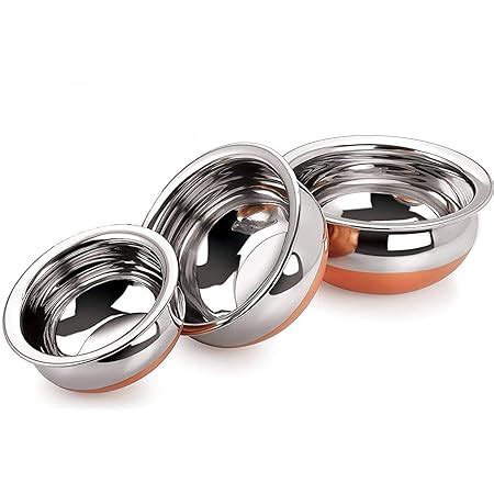 Buy KC Stainless Steel Copper Bottom Kitchen Serving Cooking Bowl