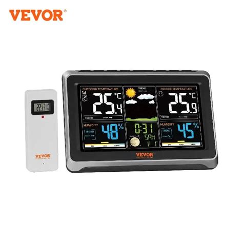 Vevor Station M T O Sans Fil Int Rieur Ext Rieur Capteur Horloge