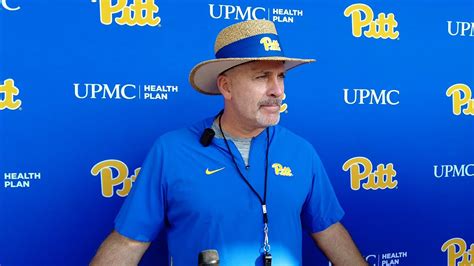 Pitt Football Training Camp Pat Narduzzi Youtube