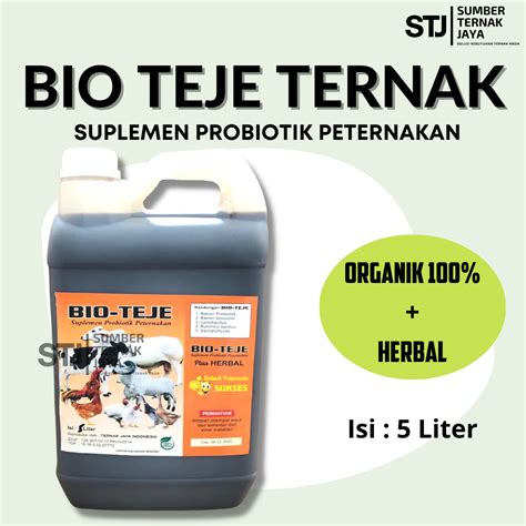 Bio Teje Probiotik Peternakan Kemasan Liter Suplemen Organik Herbal