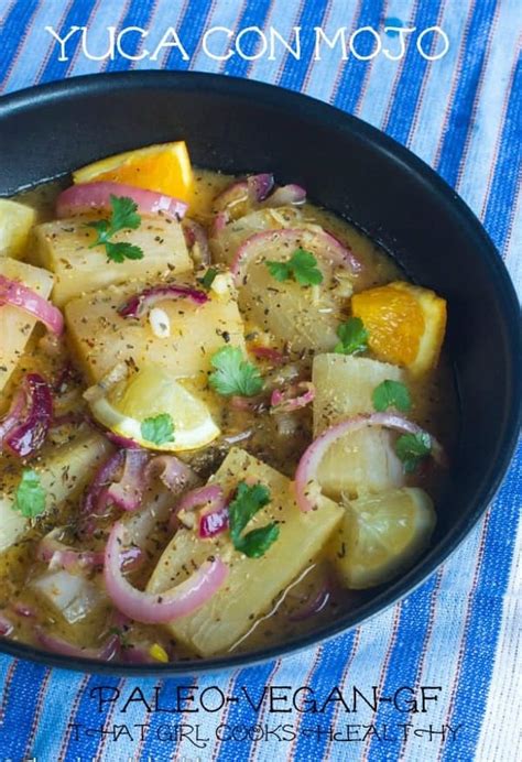 Yuca con mojo (Cuban style) - That Girl Cooks Healthy