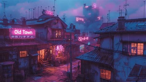 Nostalgic Retro Japanese LoFi Beats Old Town Vibes 1980s 90s LoFi