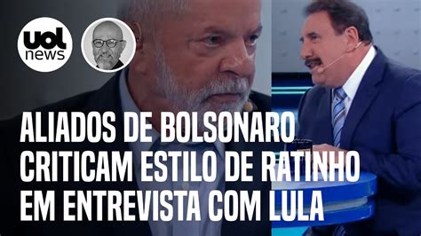 Lula No Ratinho Chateou Comit De Bolsonaro Por Postura Do Apresentador