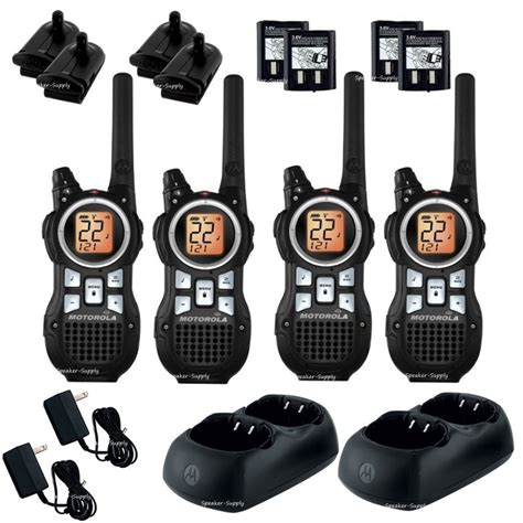 Motorola Talkabout MR350R Walkie Talkie 4 Pack Set 35 Mile Range Two ...