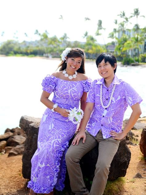 Matching Hawaiian Clothing For Couple Aloha Outlet Hawaiian Outfit Traditional Hawaiian