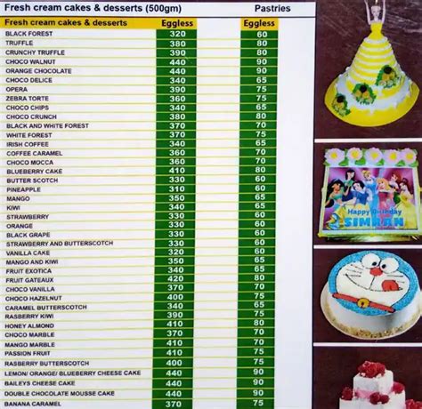 Cake Cream Menu Menu For Cake Cream Dehu Road Pune Zomato