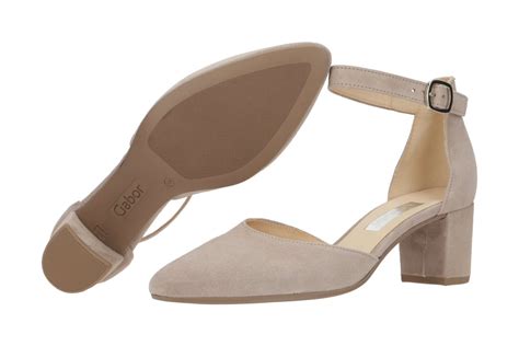 Gabor 61 340 Riemchen Pumps für Damen in beige schuhe kaufen