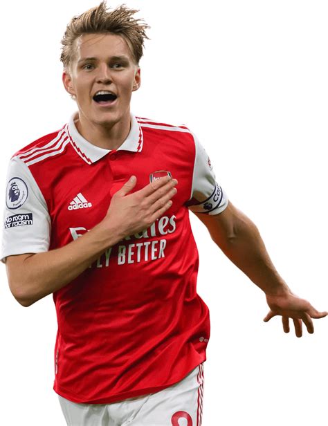 Martin Ødegaard Arsenal Football Render Footyrenders