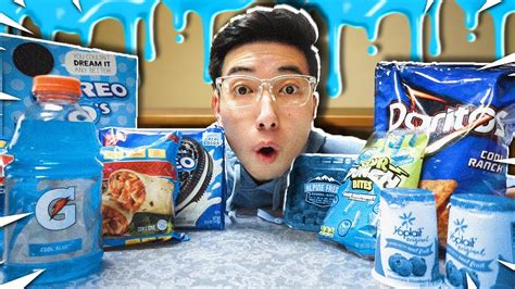 I Only Ate BLUE FOODS For 24 HOURS Bad Idea YouTube