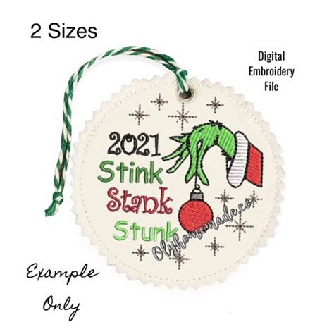 Stink Stank Stunk 4x4 5x7 6x10 Digital Machine Embroidery Etsy