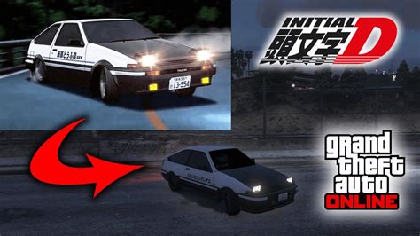 Takumi Fujiwara S Initial D AE 86 Trueno Karin Futo GTX Build In GTA