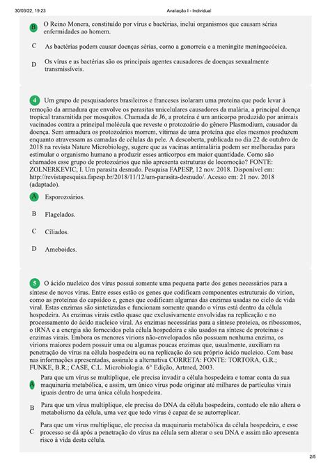 Avaliação II Individual Cod 738763 Microbiologia