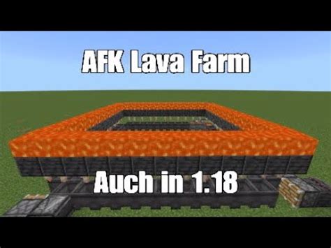 Afk Lava Farm In Minecraft Java Und Bedrock Tutorial Youtube