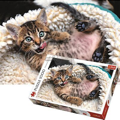 Trefl Piece Jigsaw Puzzle Cheerful Kitten Ebay