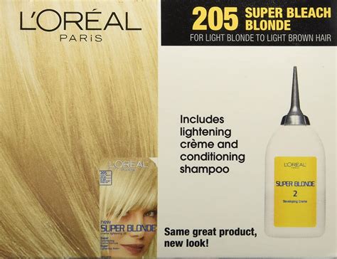 L Oreal Paris Super Blonde Creme Lightening Kit 205 Light Brown To Super Bleach Blonde Buy