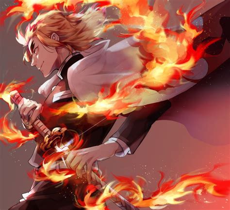 demonslayer5survivorslov7: Demon Slayer Fire Hashira Wallpaper : Flame ...