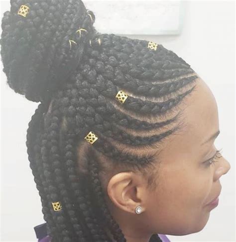 Clipkulture | Beautiful Updo Cornrows with Extensions Hairstyle