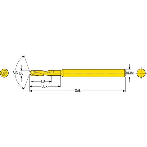 Seco Jobber Length Drill Bit Mm Dia Deg Solid