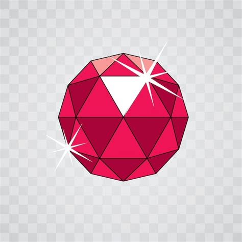 Precioso Elemento Decorativo Vectorial Poligonal Icono De Diamante De