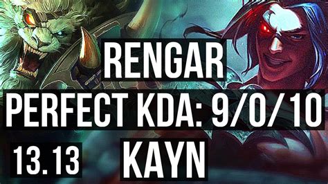 Rengar Vs Kayn Jng Winrate Legendary Na Grandmaster