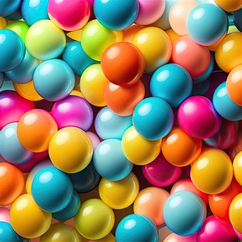 Premium Ai Image Colorful Balloons Background