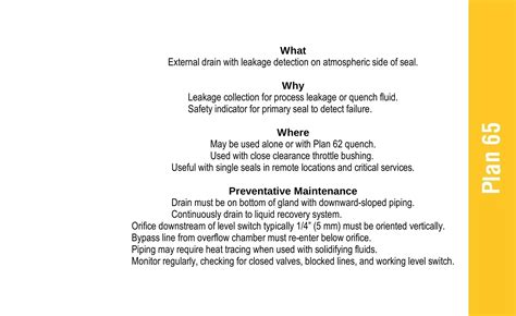 Mechanical Seals Piping Plans Api Ppt