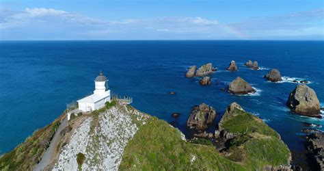 Nugget Point Lighthouse, Ahuriri Flat 9271, Otago Region, New Zealand ...